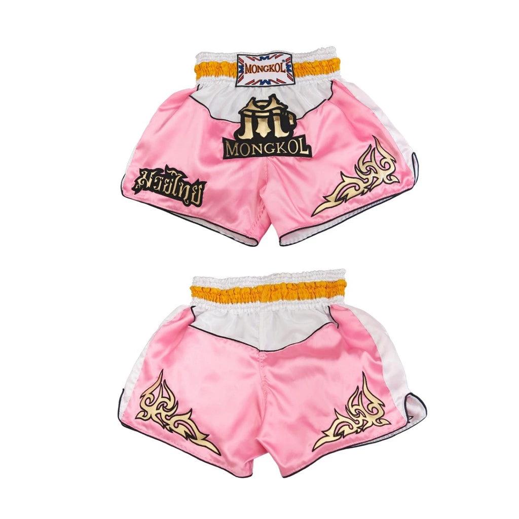 Mongkol Muay Thai Shorts - Big Logo Pink
