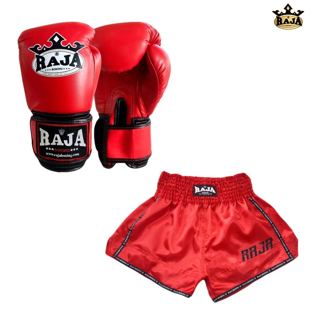 Raja Gloves - Classic Series Short Combo Red - KICKPUNCHELBOW