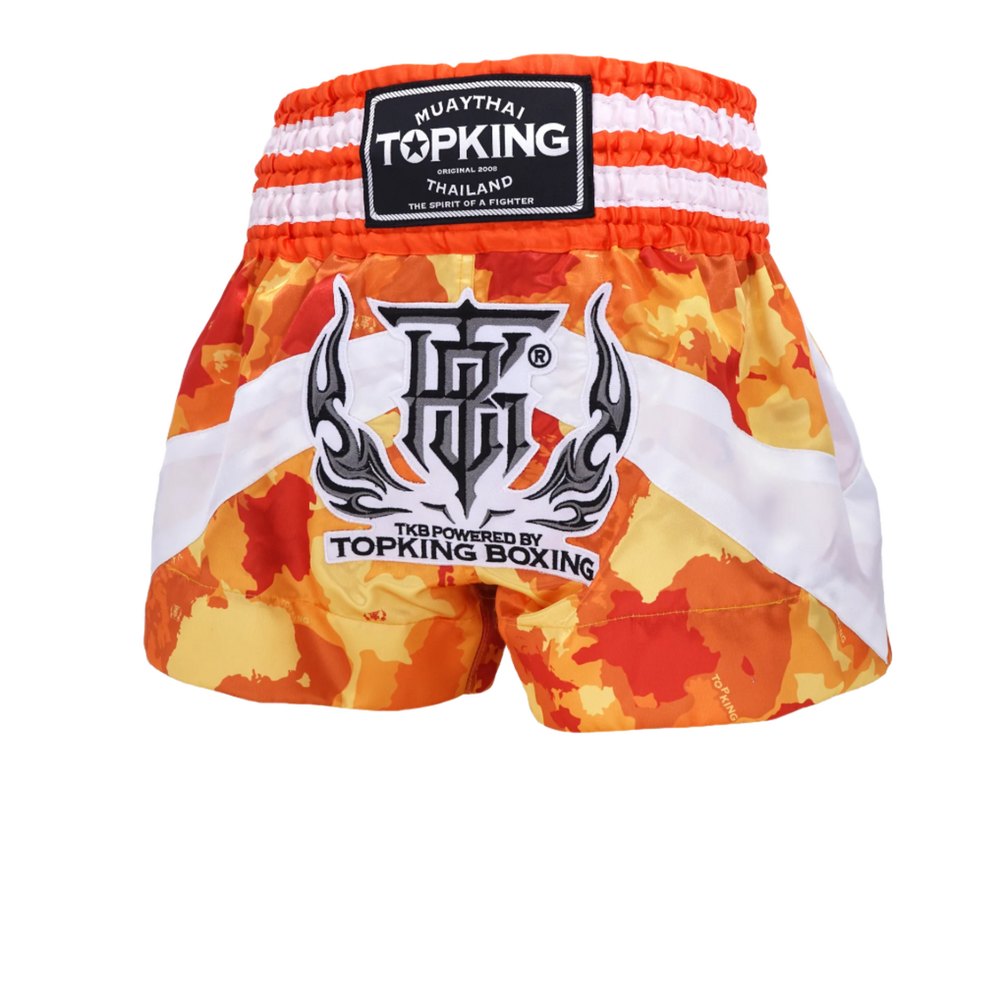 Top King Shorts Innovation Camo Orange - KICKPUNCHELBOW