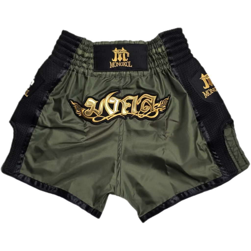 Mongkol Muay Thai Shorts - Olive(Nylon)