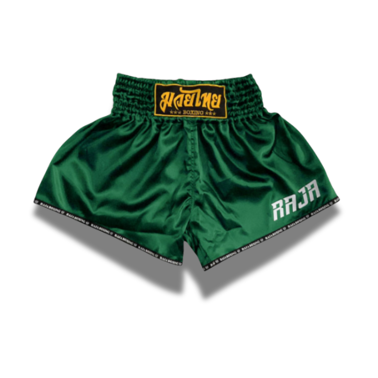 RAJA MuayThai Shorts - Classic Satin Green