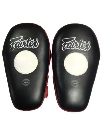 Fairtex Focus, Hybrid Mitts Pro Angular FMV8 Black Red - KICKPUNCHELBOW