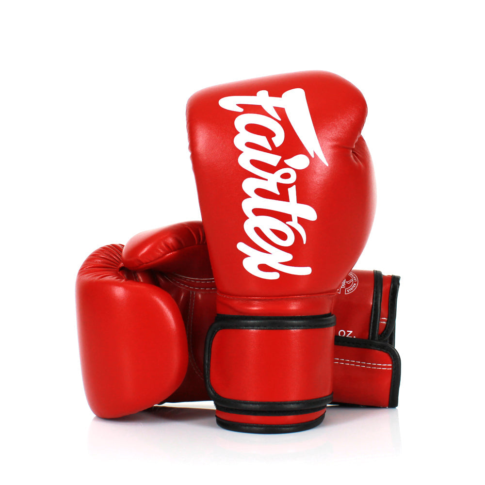 Fairtex Kids Muay Thai Microfiber Gloves - Red - KICKPUNCHELBOW