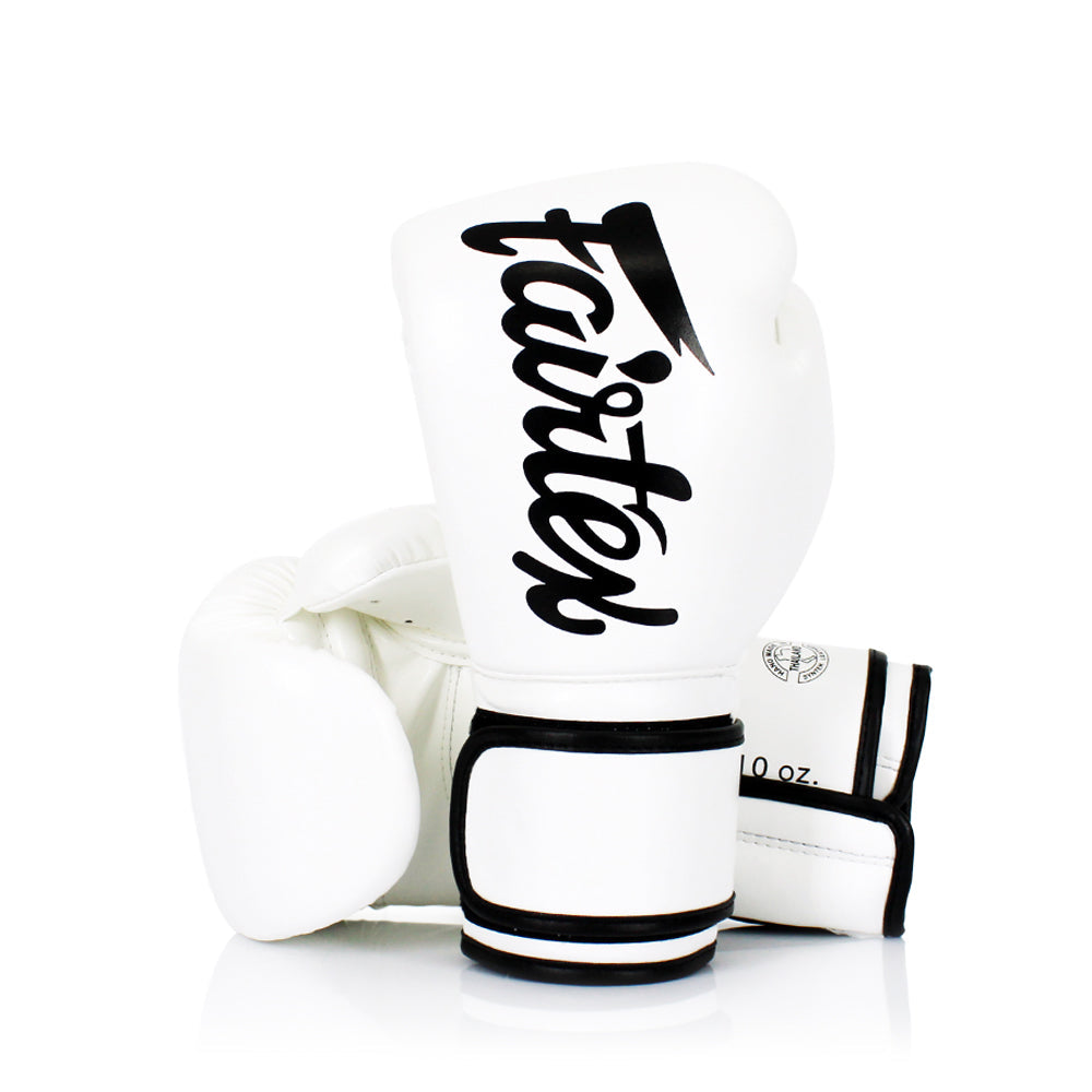 Fairtex Kids Muay Thai Microfiber Gloves - White - KICKPUNCHELBOW