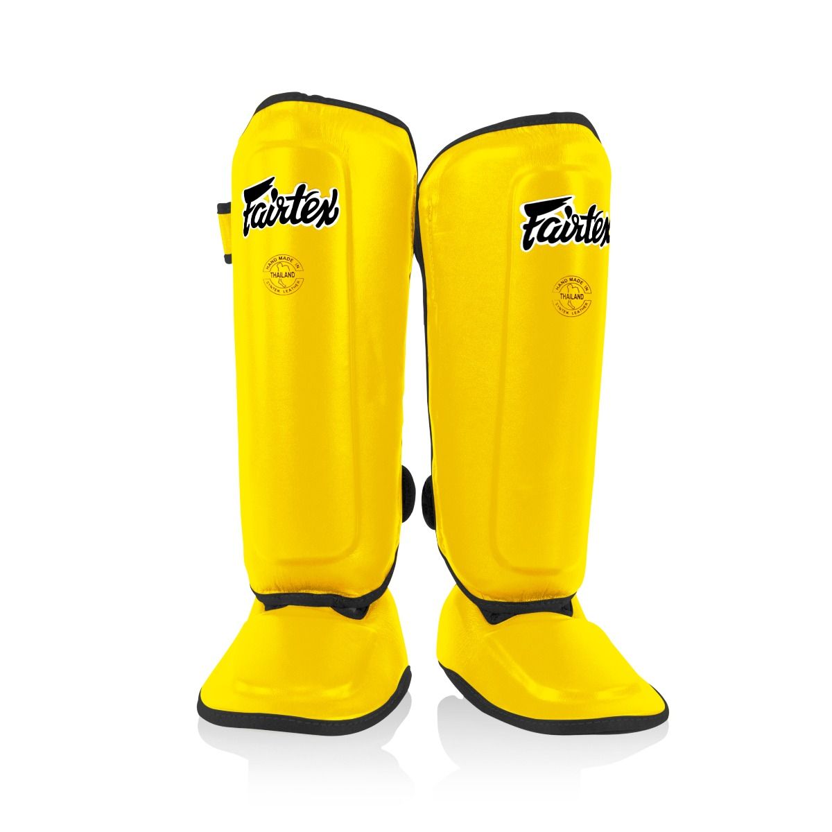 Fairtex Kids Muay Thai Shin Guards - Yellow - KICKPUNCHELBOW