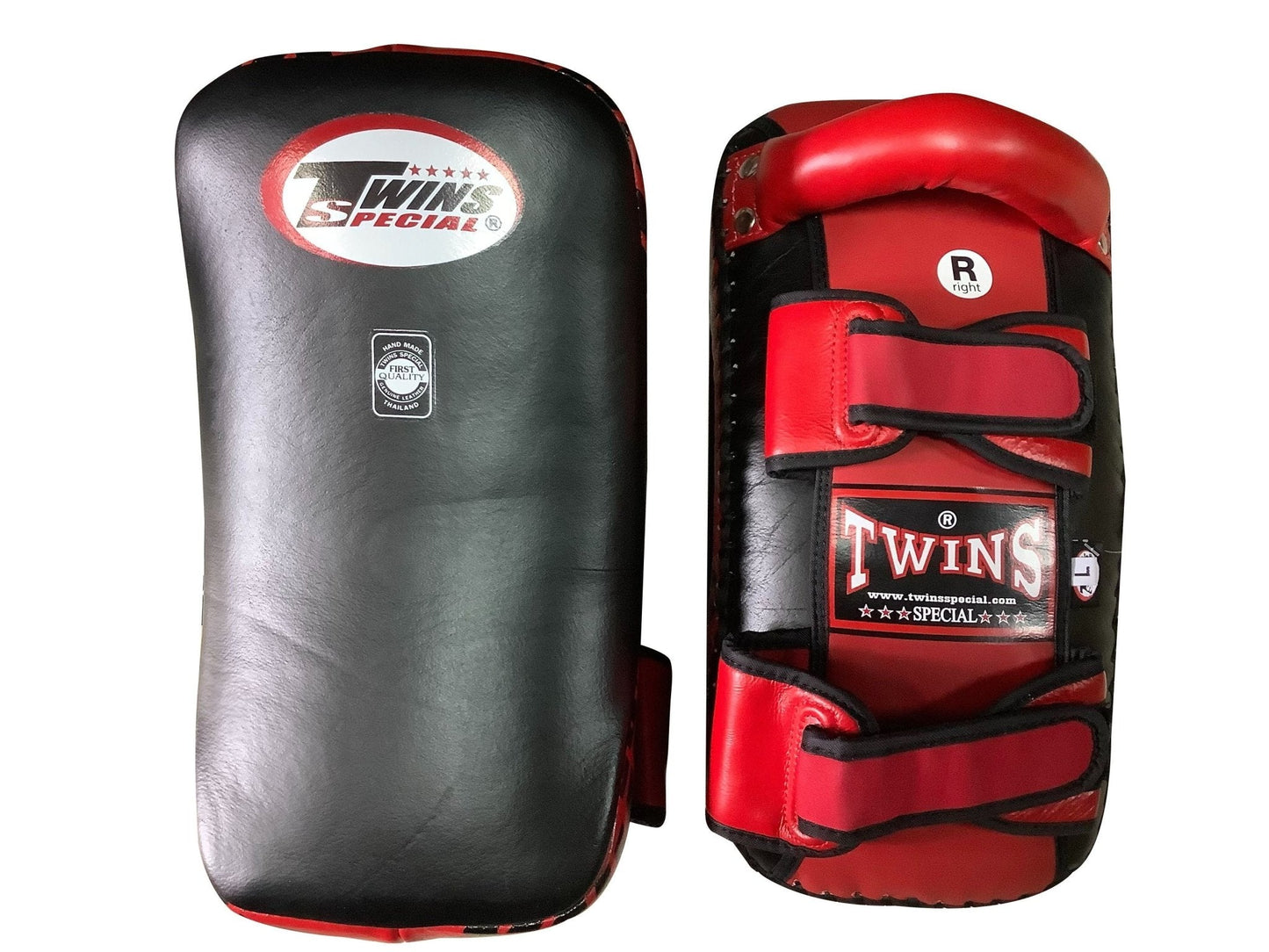 Twins Special Thai Pads KPL10 Black/Red - KICKPUNCHELBOW