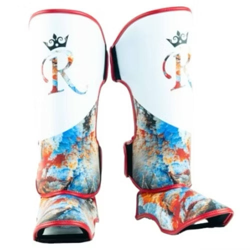 Authentic Leather Raja Shin Guards - Dusk