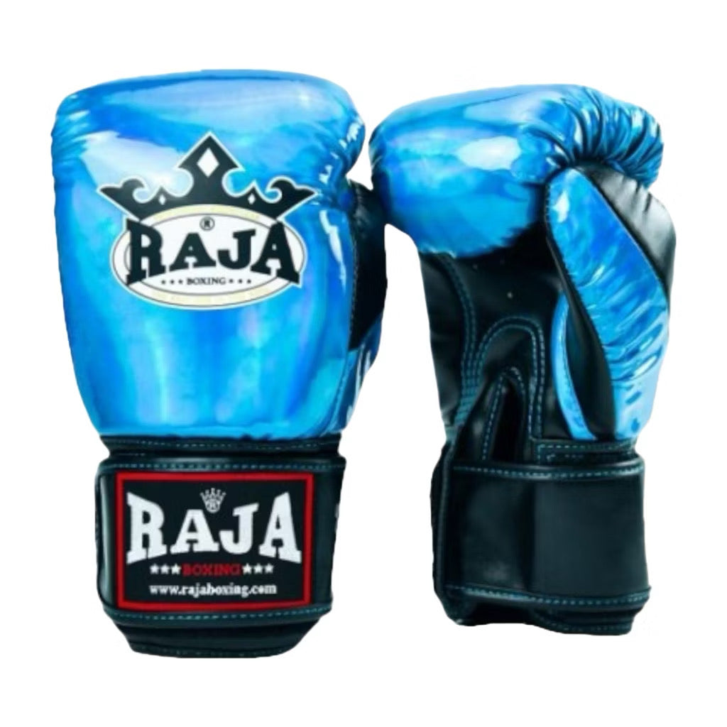 Raja Boxing Gloves Model PU Leather - Sky Blue