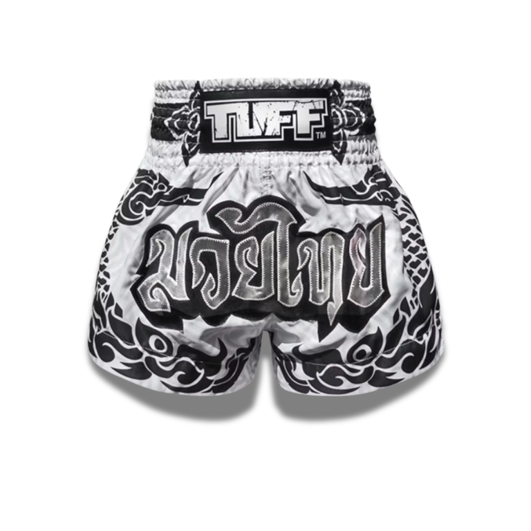Tuff Muay Thai Shorts - White O.G