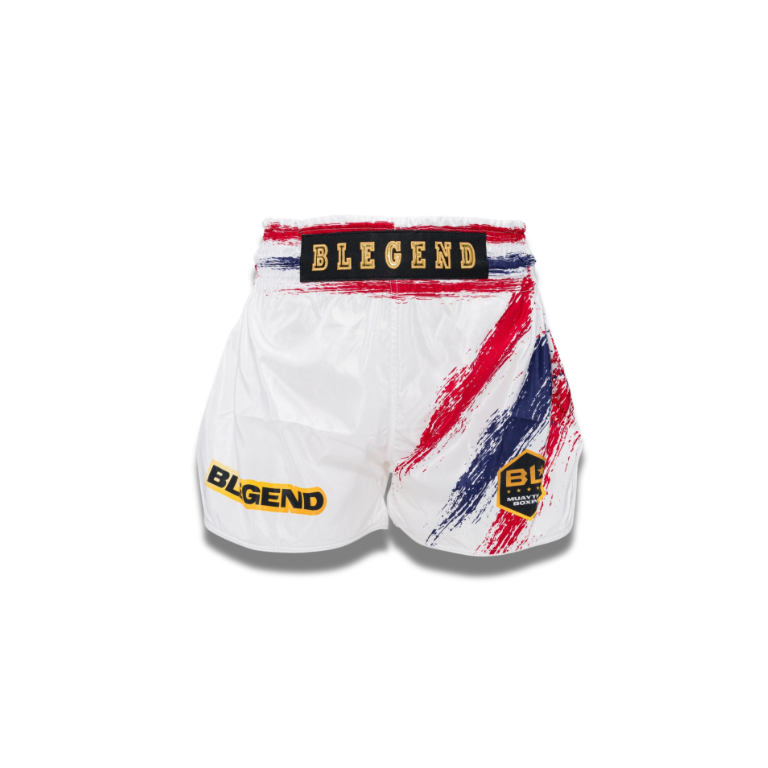 Blegend Boxing Shorts - Thai Legend White