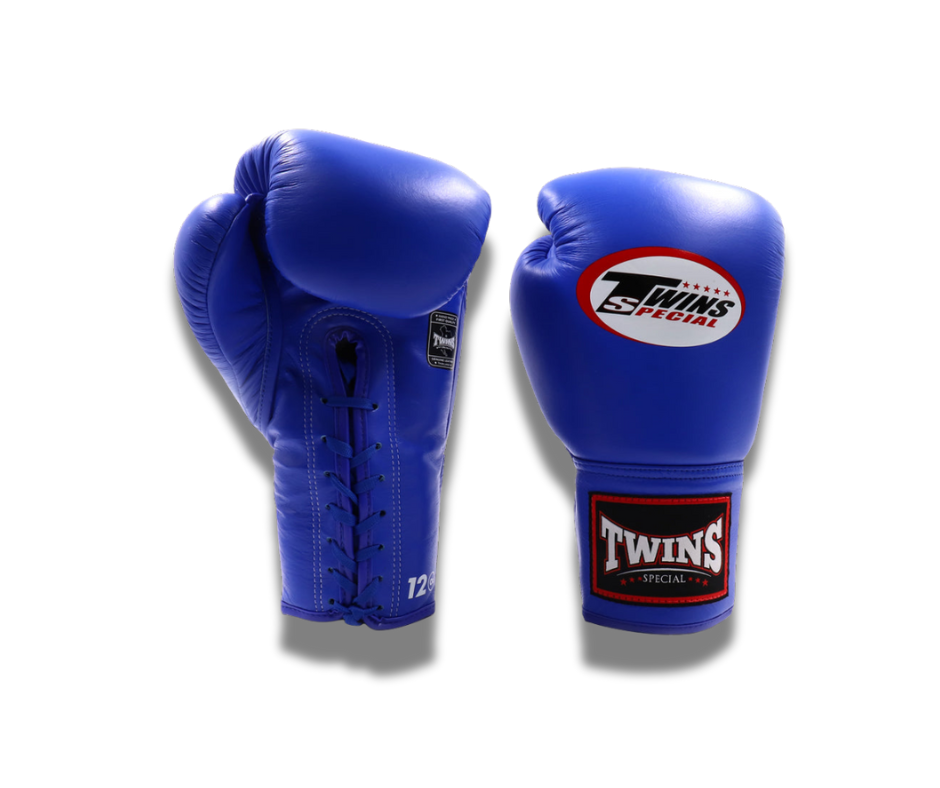 Twins Special Boxing Gloves BGLL1 Blue Lace Up