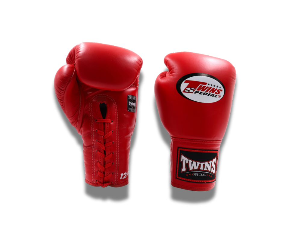 Twins Special Boxing Gloves BGLL1 Red Lace Up