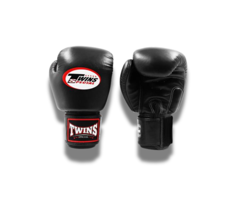 Twins Special BGVL3 Velcro Boxing Gloves - Black
