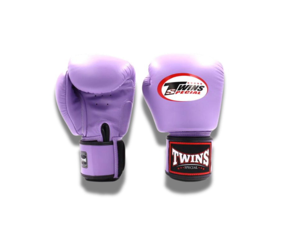 Twins Special BGVL3 Velcro Boxing Gloves - Light Purple