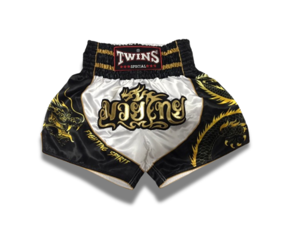 Twins Muay Thai Shorts - Black n White OGs