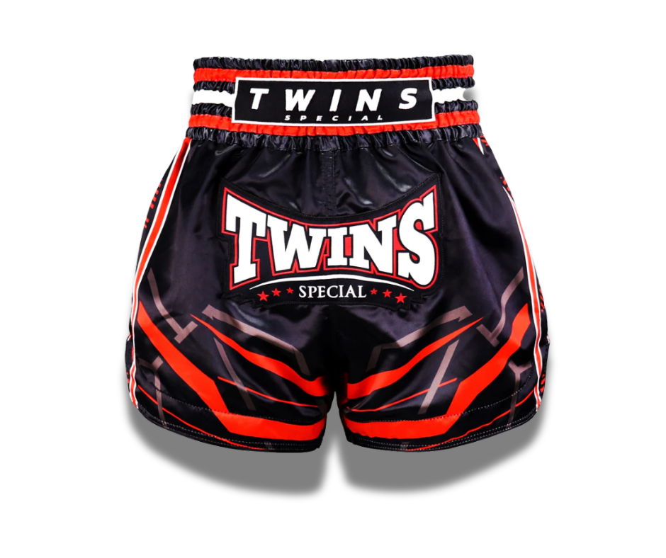 Twins Muay Thai Shorts -TBS-Racing Black Red