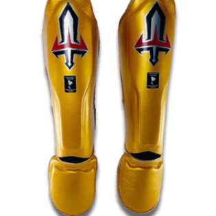 Arwut Muay Thai Leather Shin Guards SG3 Gold