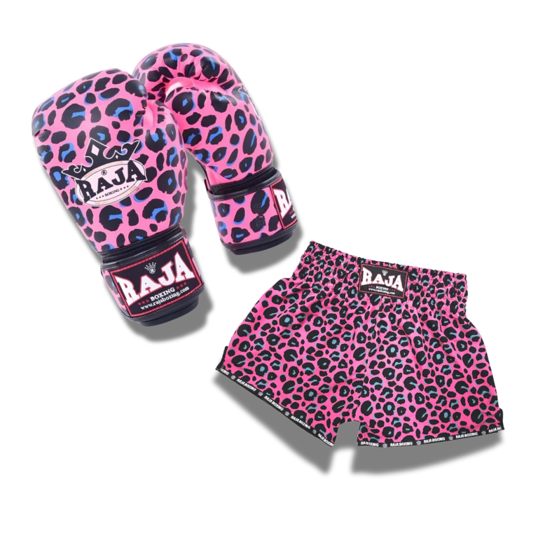 Raja Fancy set - Leopard Semi leather Pink