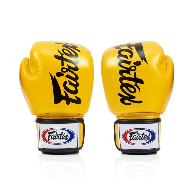 Fairtex Gloves - Tight Fit Deluxe Yellow