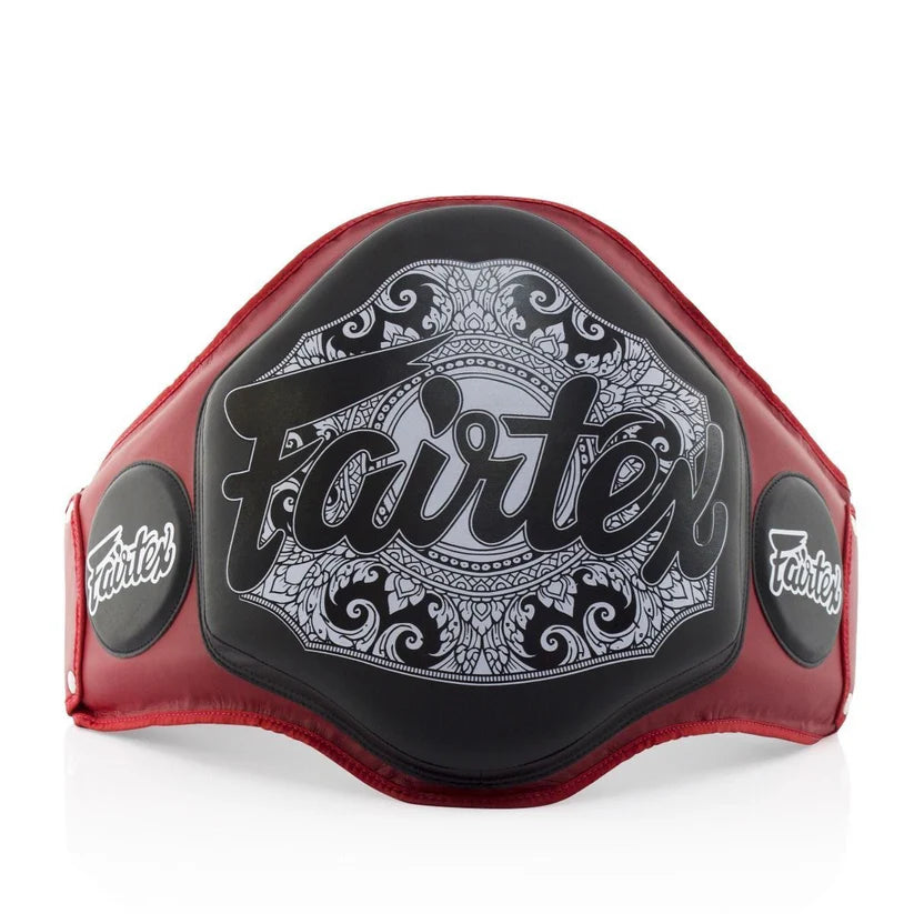 Fairtex Belly BPV3 Red/Black Pad Light Weight - KICKPUNCHELBOW