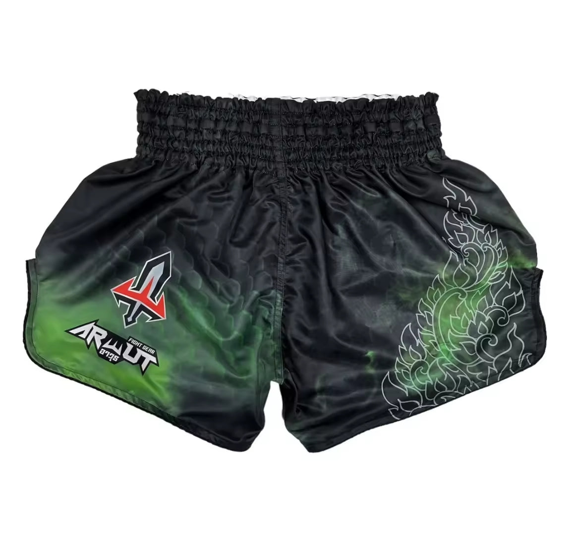 Arwut Muay Thai Shorts - Naga Green