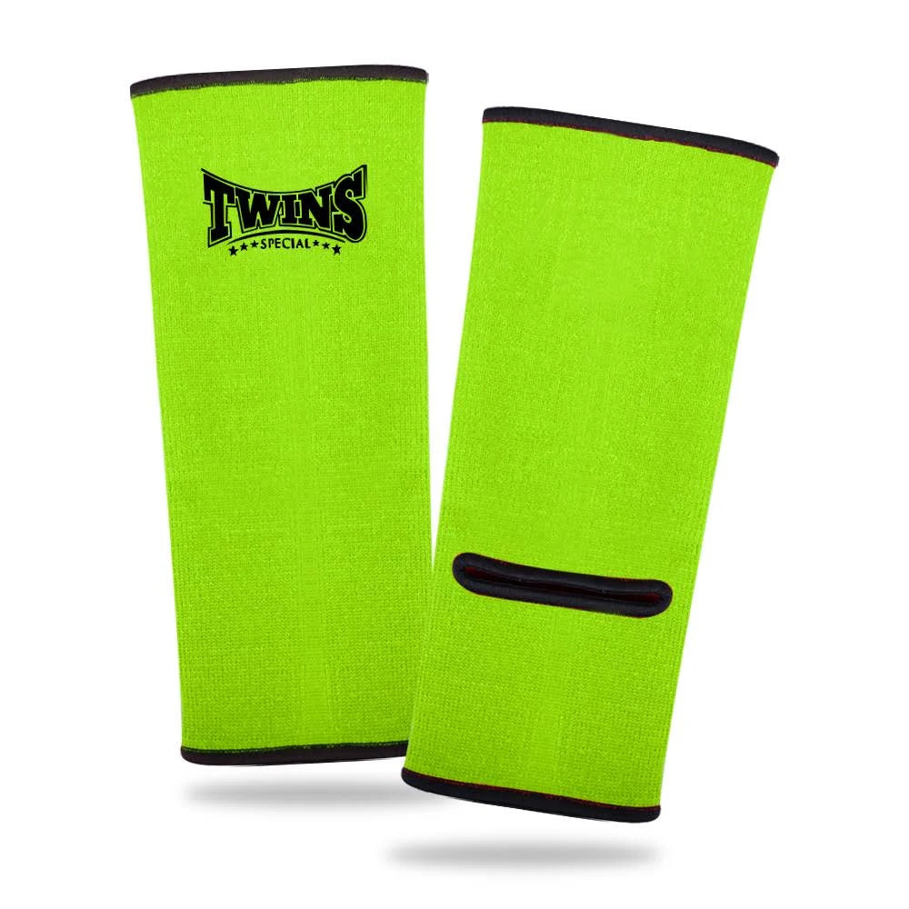 Twins Special Ankle Guards Green - KICKPUNCHELBOW