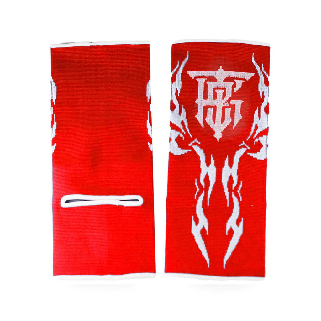 Top King Ankle Guards Red