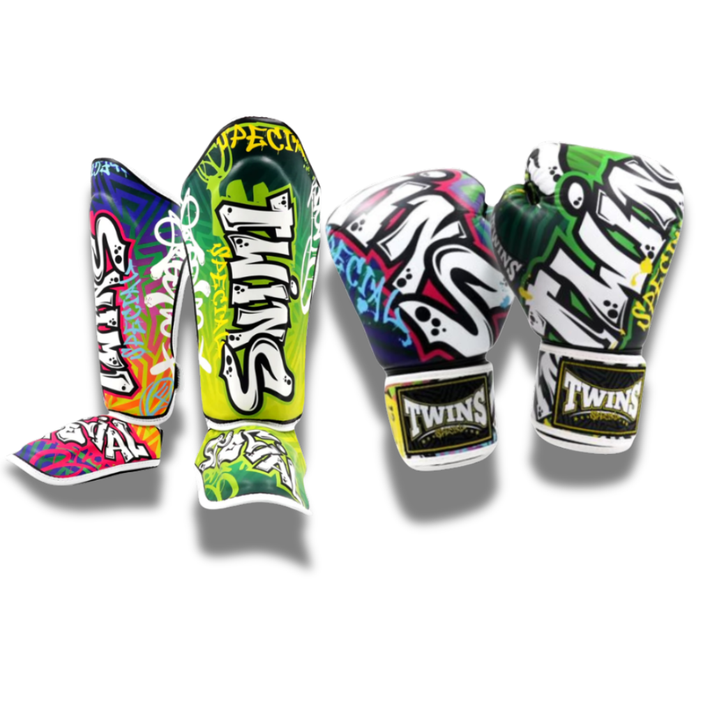 Twins FBGVL3 + FSGL10 Sparring Set – Graffiti | KPE – KICKPUNCHELBOW