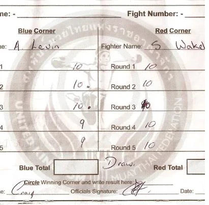 How is MuayThai scored? 2026