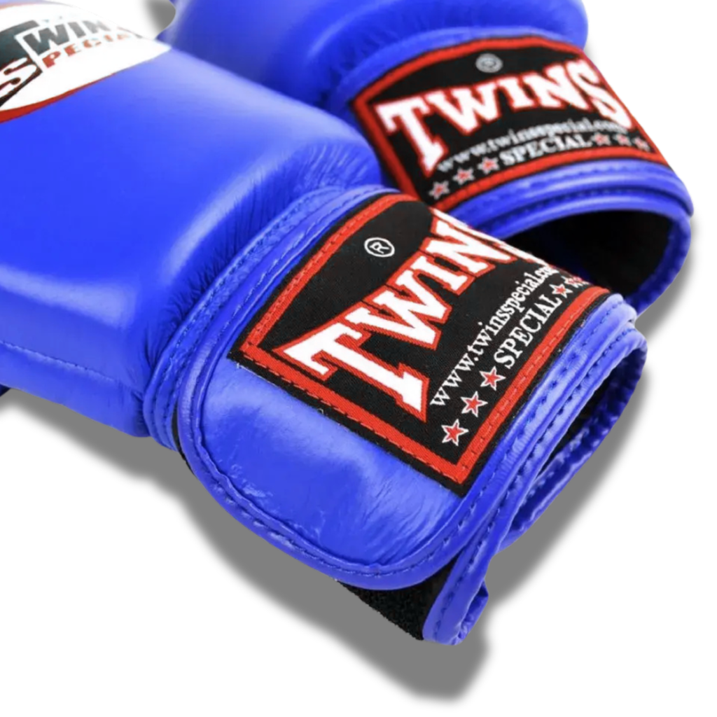Twins Special - Sparring Set - BGVL3 Gloves/SGL10 Shin Guards/CH5 Handwraps/Ankle Guards - Blue