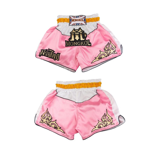 Mongkol Muay Thai Shorts - Big Logo Pink