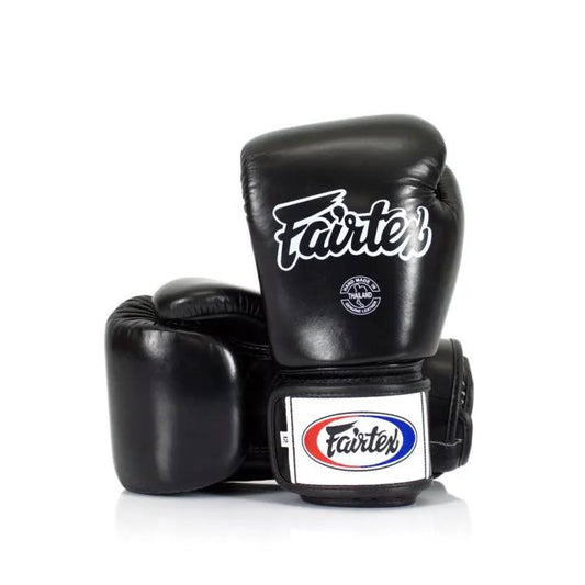 Fairtex Gloves - Universal Tight-Fit Design Black - KICKPUNCHELBOW