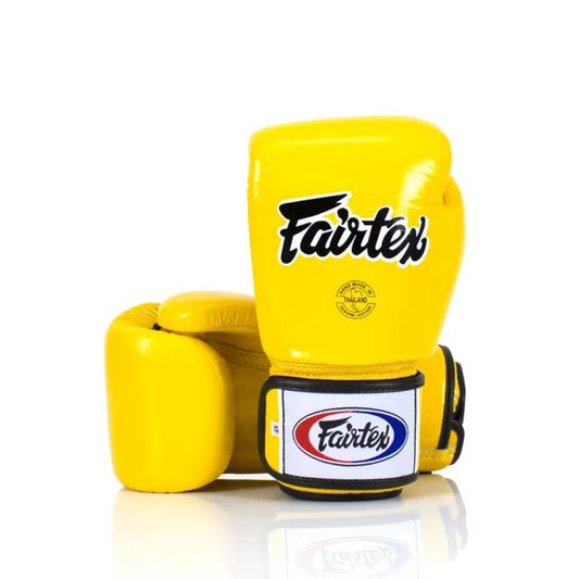 Fairtex Gloves - Universal Tight-Fit Design Yellow - KICKPUNCHELBOW
