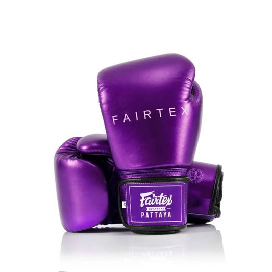 Fairtex Gloves Metallic Design Purple - KICKPUNCHELBOW