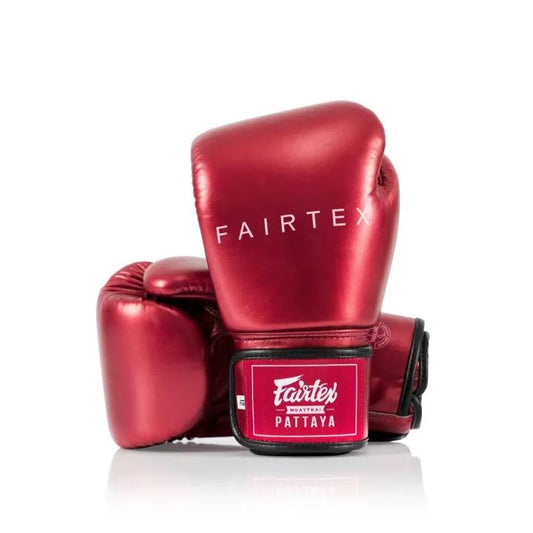 Fairtex Gloves Metallic Design Red - KICKPUNCHELBOW