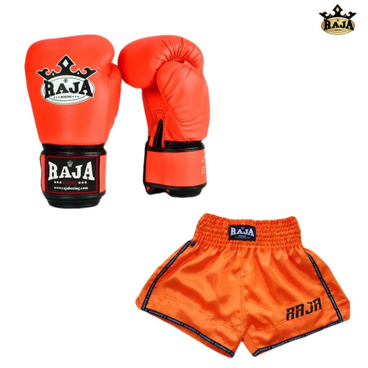 Raja Gloves - Classic Series Short Combo Orange - KICKPUNCHELBOW