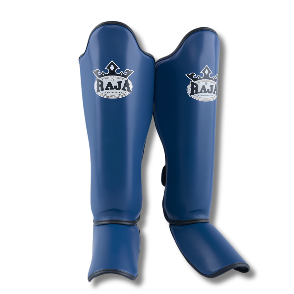 Raja Boxing - Shin Guards - Microfibre SG1 -Deep blue