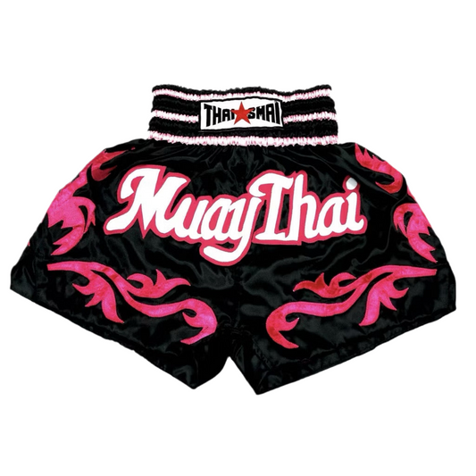 Thaismai Satin shorts - BS-1154 Black / Pink