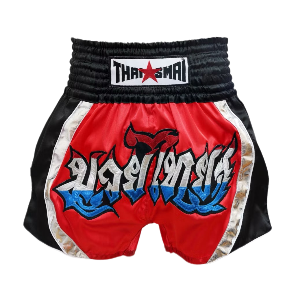 Thaismai Satin shorts - BS-1302 Red/ Black