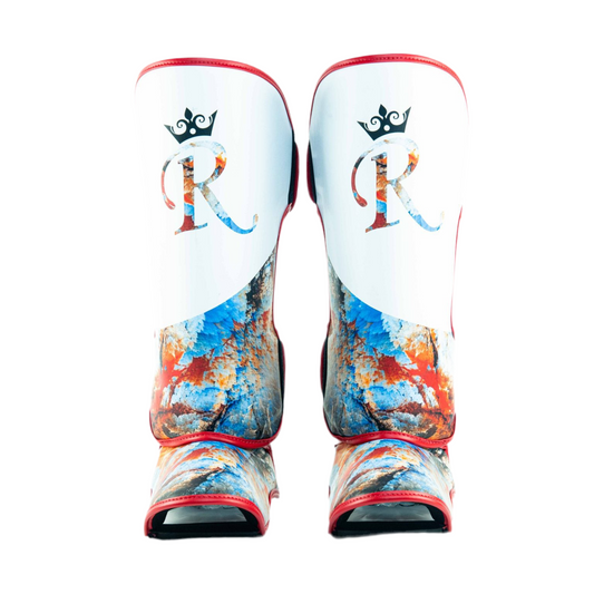Semi Leather Raja Shin Guards -Dust