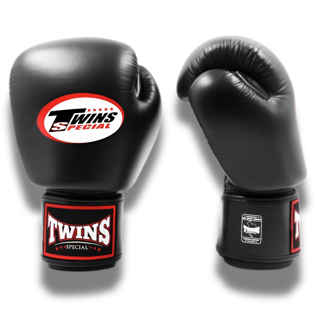 Twins Special - Velcro Boxing Gloves - BGVL3 - Black