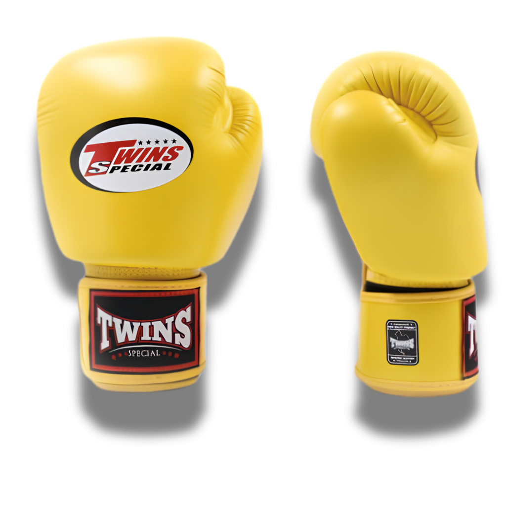 Twins Special BGVL3 Velcro Boxing Gloves - Yellow