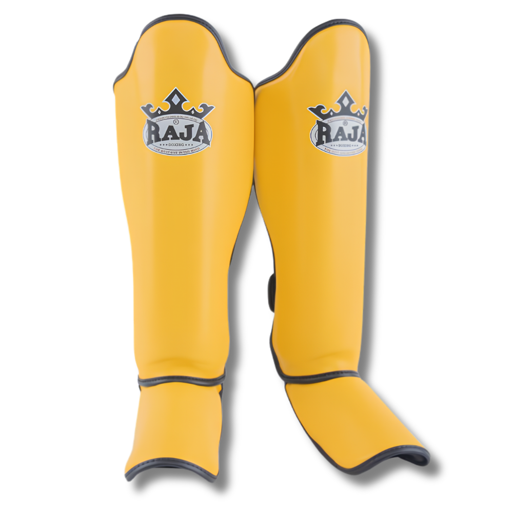 Raja Boxing - Shin Guards - Microfibre SG1 -Yellow
