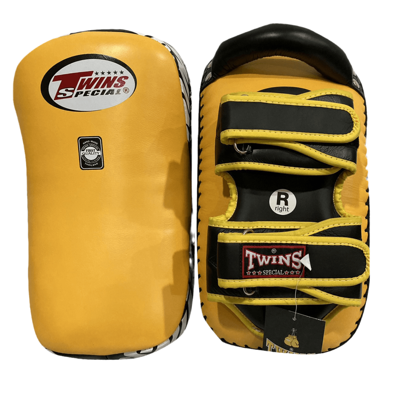Twins Special Thai Pads KPL12 Yellow/ Black - KICKPUNCHELBOW
