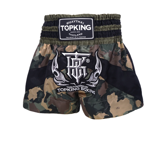 Top King Shorts Innovation Camo Green - KICKPUNCHELBOW