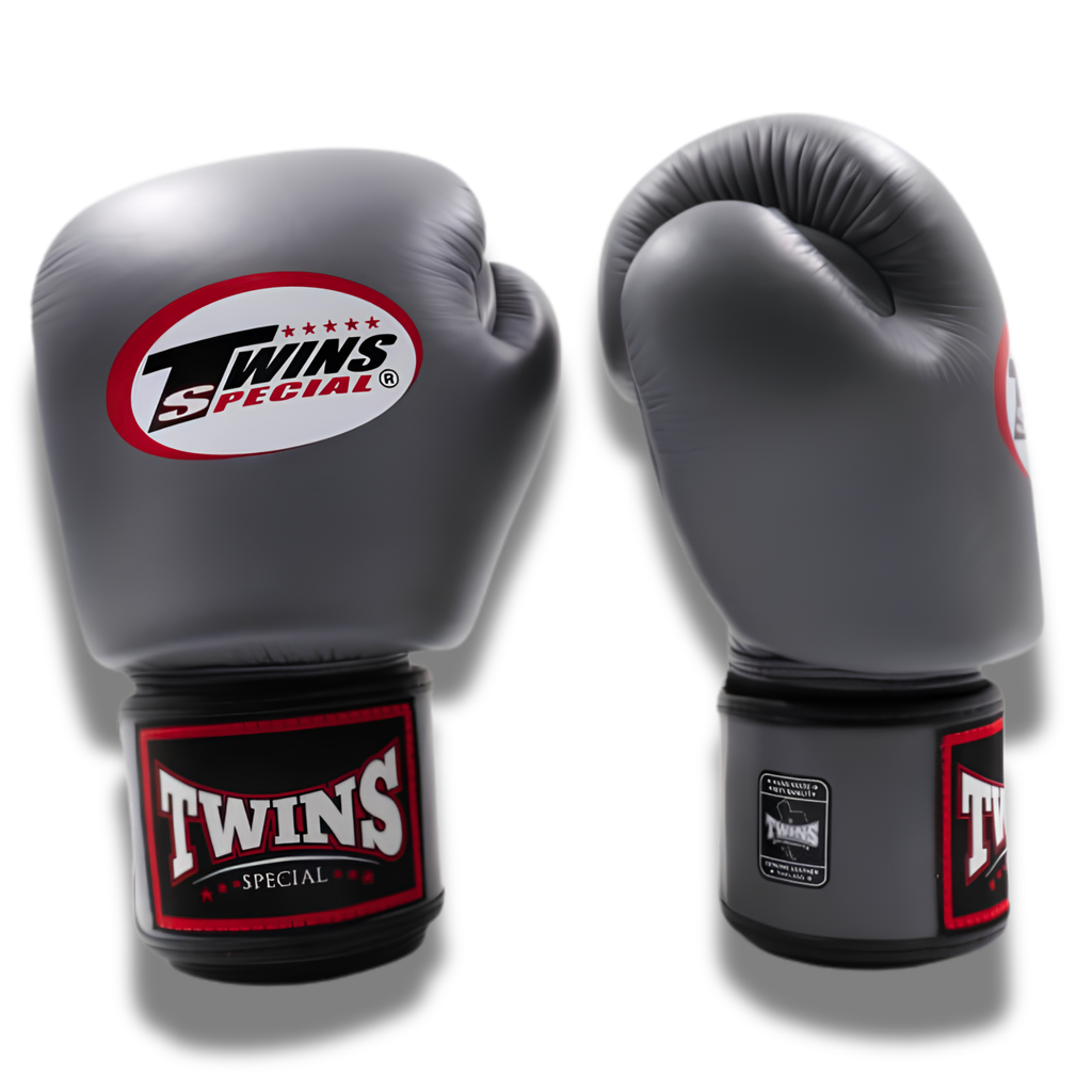 Twins Special - Velcro Boxing Gloves - BGVL3 - Grey