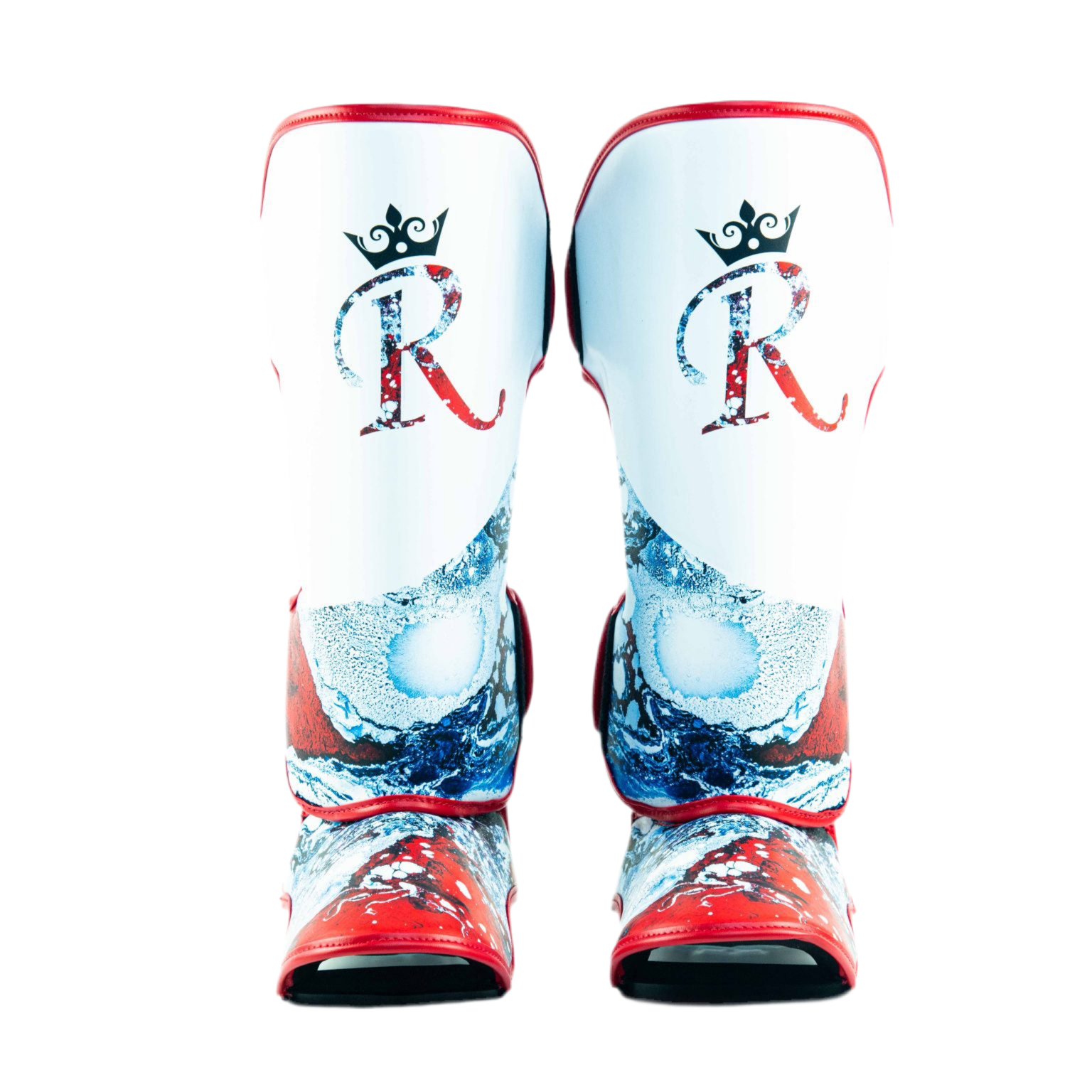 Semi Leather Raja Shin Guards - Paint
