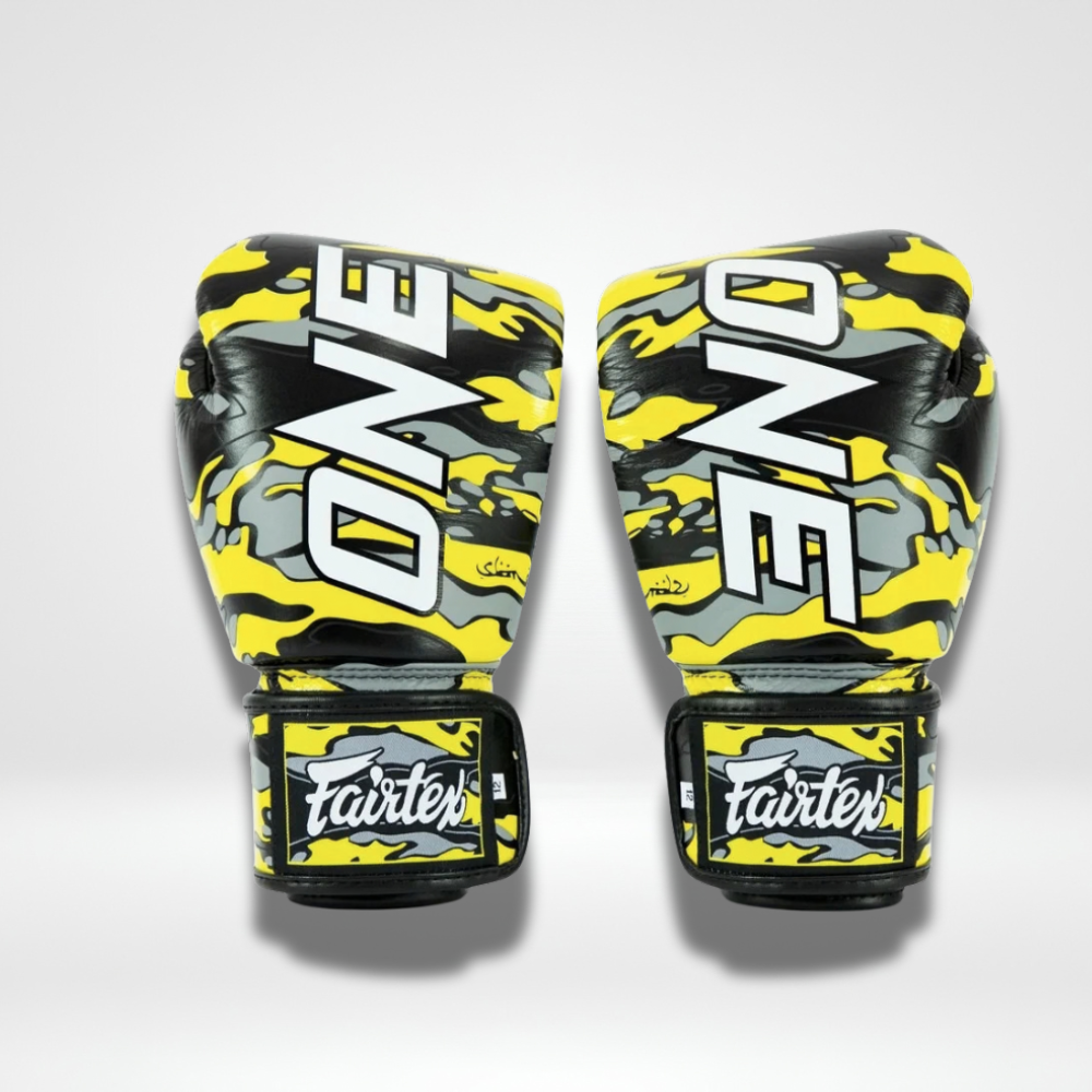 Fairtex - Velcro Boxing Gloves - x ONE x Mr. Sabotage - Blue