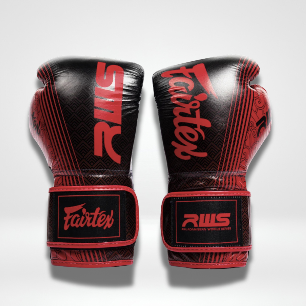 Fairtex - Velcro Boxing Gloves - BGVR1 RWS - Black