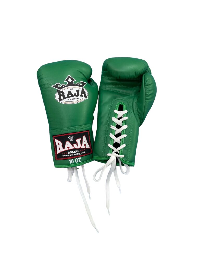 Raja Gloves - Leather Lace up Green O.G - KICKPUNCHELBOW